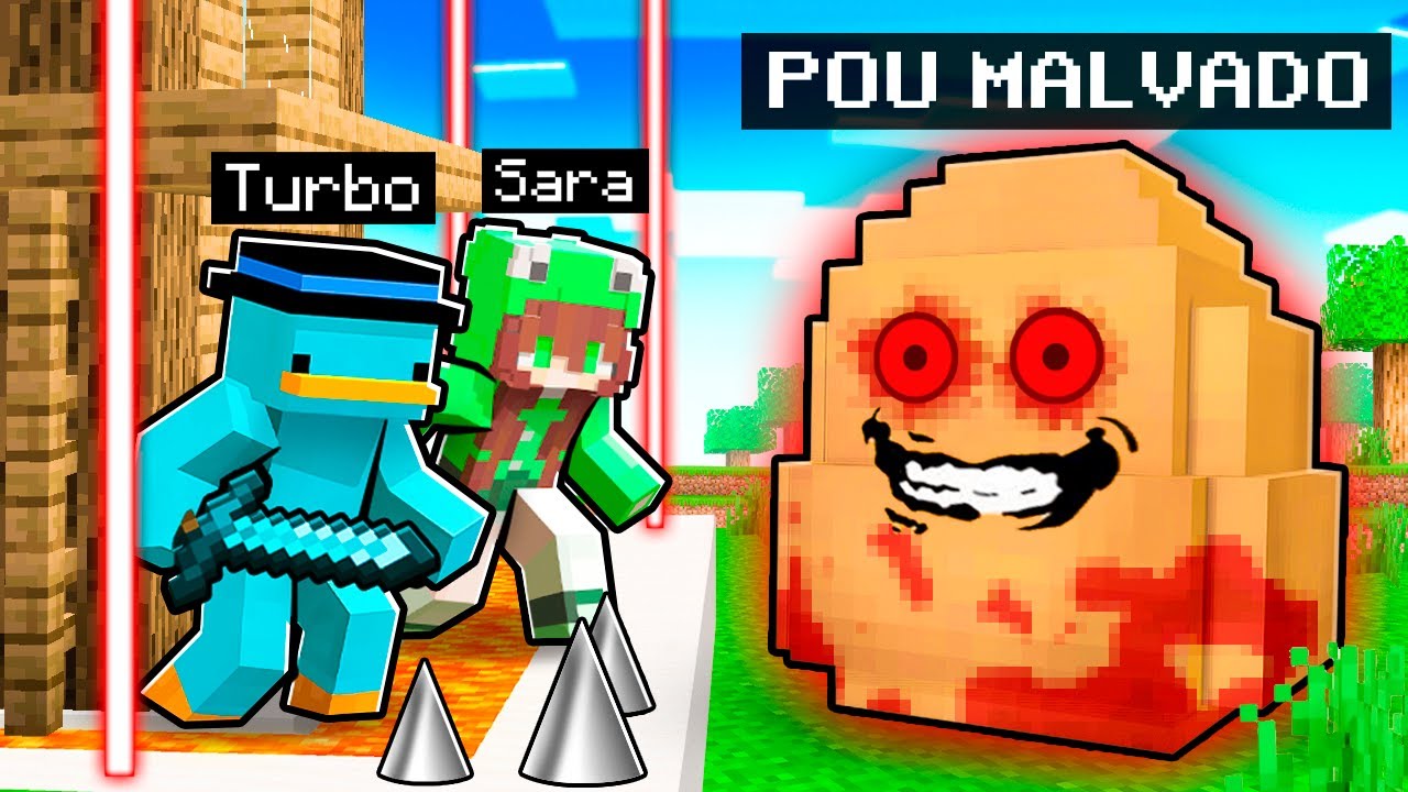 POU MALVADO vs La Base MAS SEGURA en Minecraft!