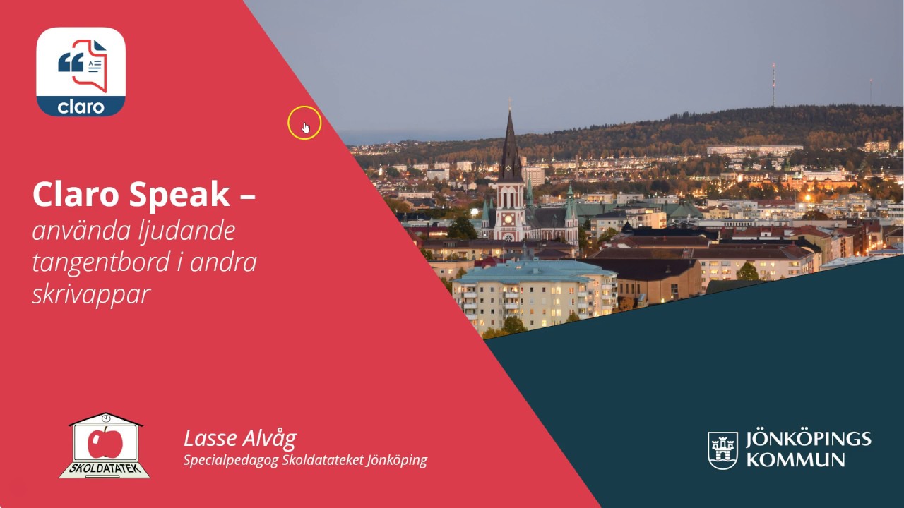 Claro Speak - anv&auml;nda ljudande tangentbord i andra appar