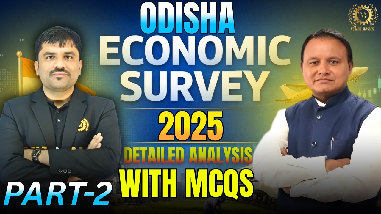 Odisha Economic Survey 2025 MCQs part-2 | Most Important Questions for OSSC CGL & OSSSC RI AMIN Exam