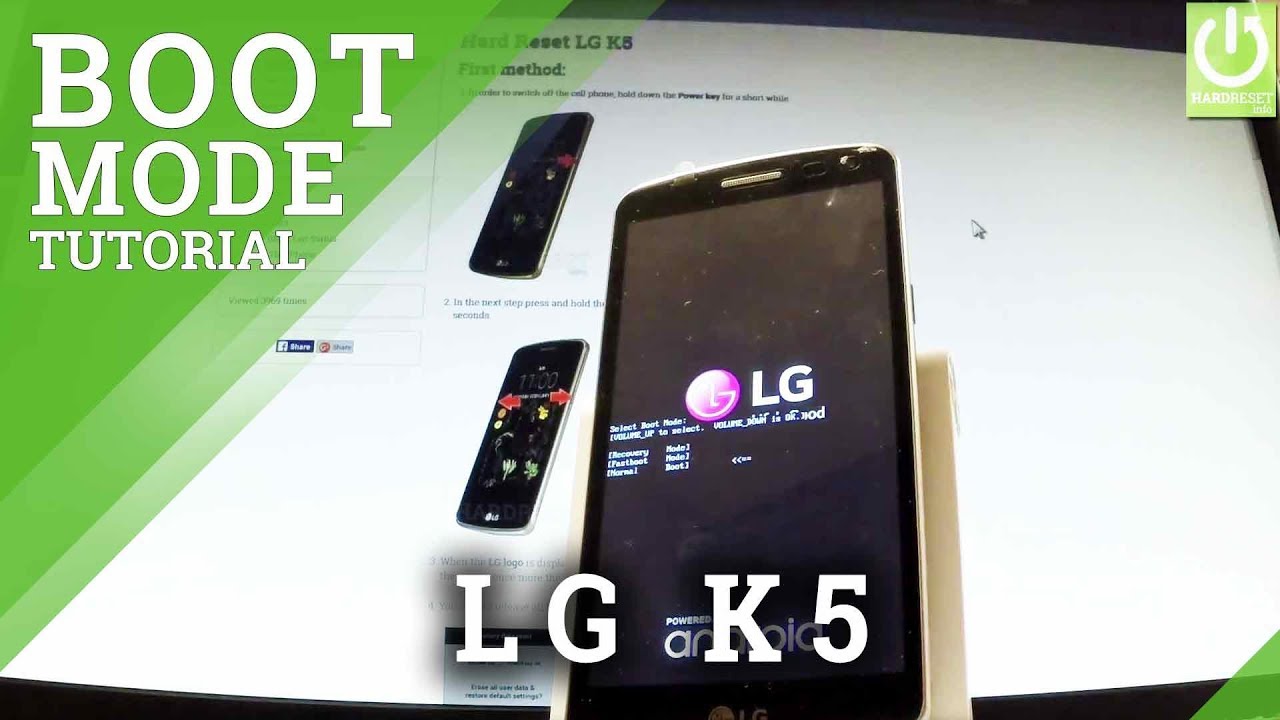 Boot Mode LG K5 - How to Enter / Quit LG Boot Mode