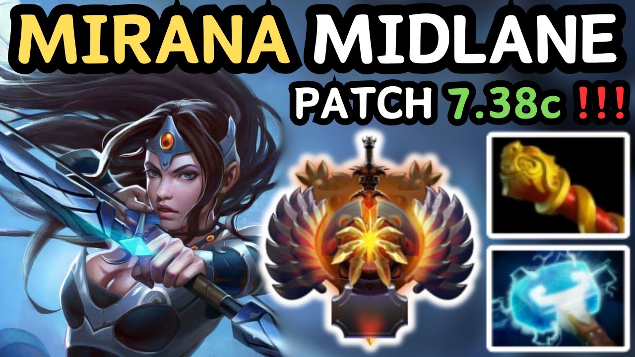 🔥 IMMORTAL MIRANA Midlane Gameplay Patch 7.38c 🔥 Mirana Perspective - Dota 2