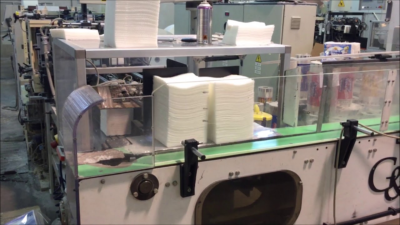 Complete napkins line OMET TV503-21 napkins folder + G&P EP2060EVO “servo” packer