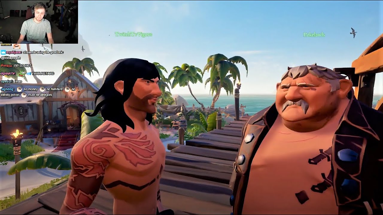 Sodapoppin | Sea Of Thieves RP! Part 2 (FULL VOD W/ CHAT) ft. Pokelawls, Vigors
