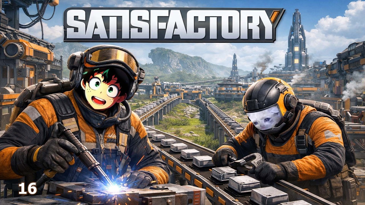 Satisfactory walkthrough Live | #16 | Sorting our base #satisfactory #walkthrough #hindi