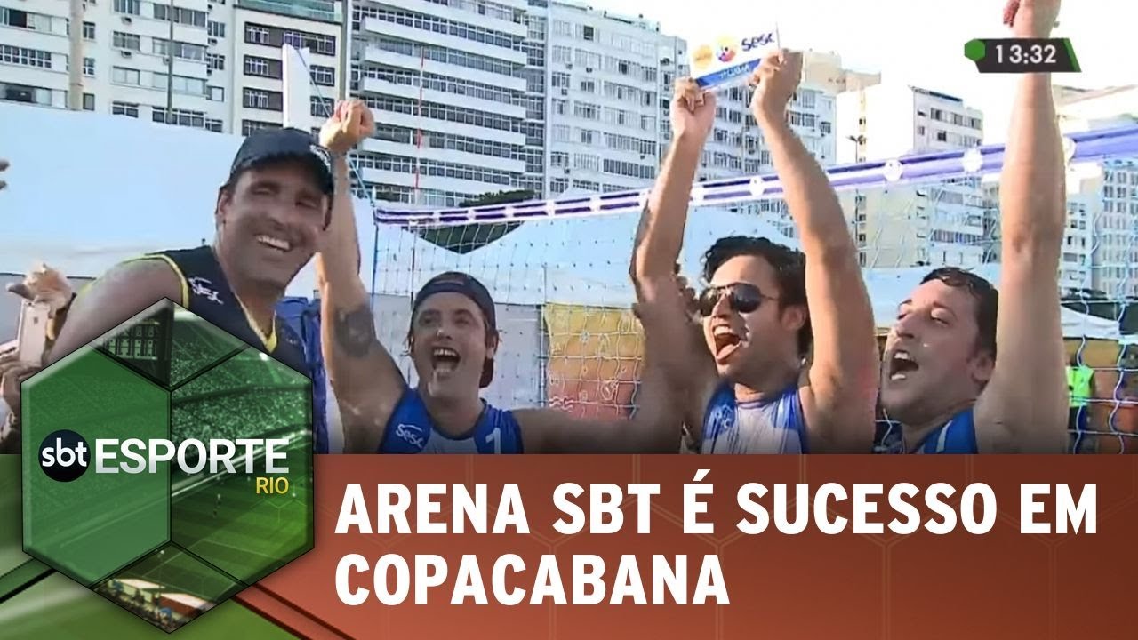 Arena SBT é sucesso na Praia de Copacabana