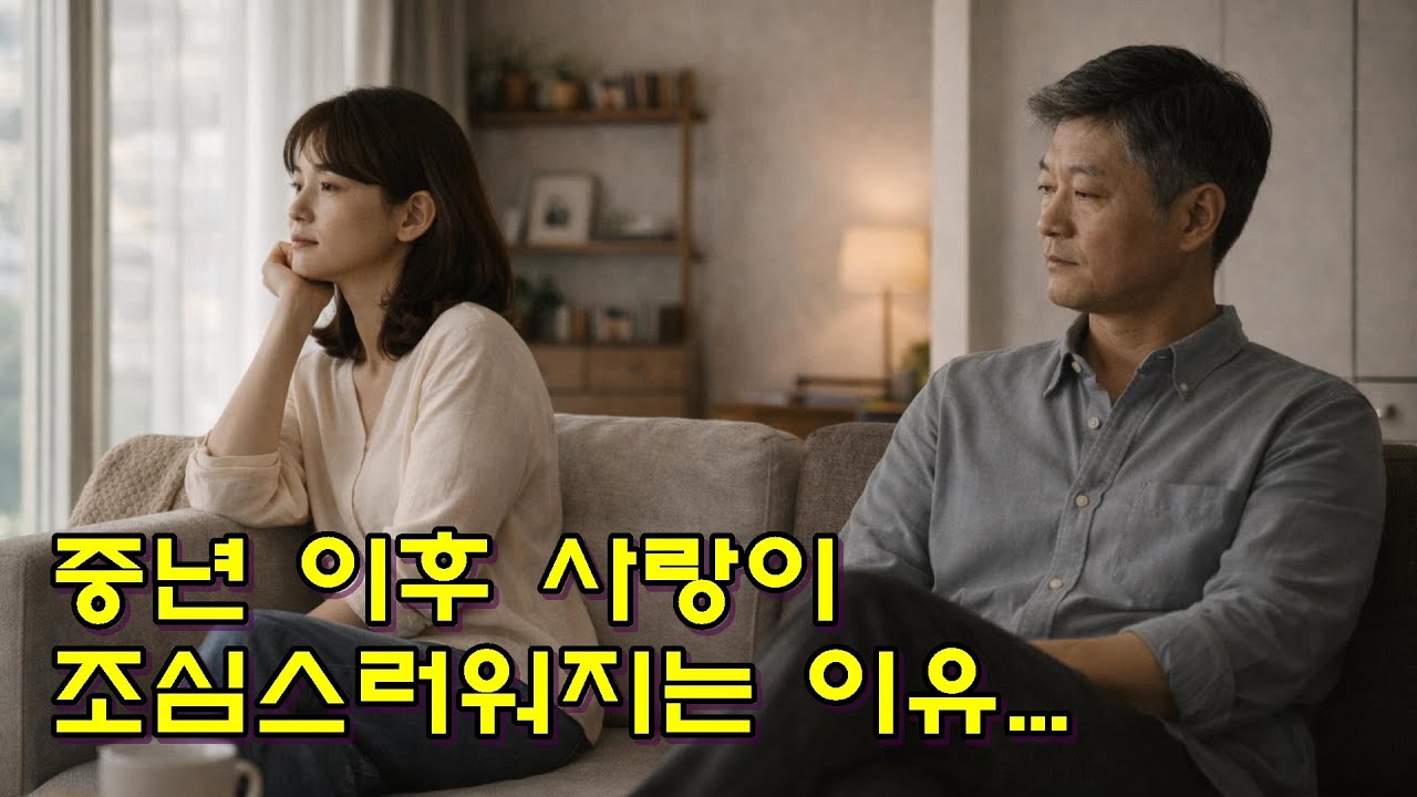 중년 이후 사랑이 조심스러워지는 이유...