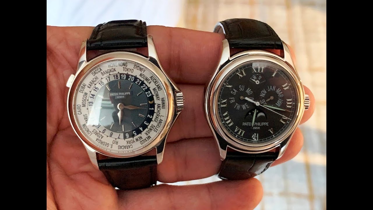 Patek Philippe 5110P WorldTime and 5056P Annual Calendar
