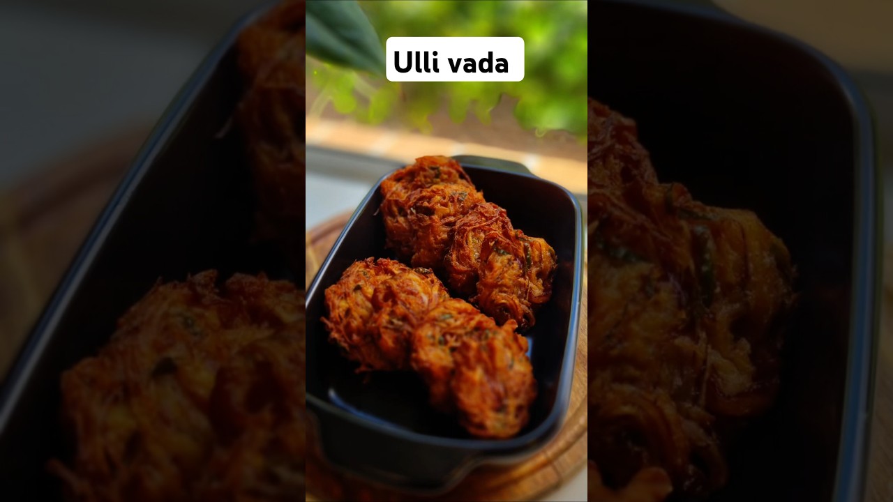 Crispy Ulli vada#Recipe in description#Onion Bhajji#Onion fritters#Kerala style#trending shorts#
