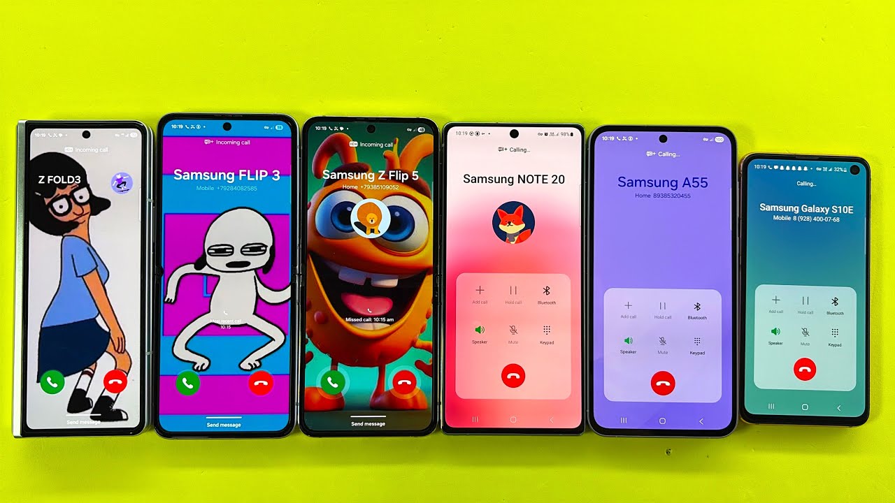 Madness Incoming + Outgoing Call Samsung Z Fold, Z Flip3, Z Flip 5, Note 11, Galaxy S10e, Galaxy A55