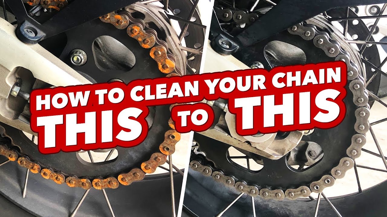 How To Clean A Rusted Motorcycle Chain...