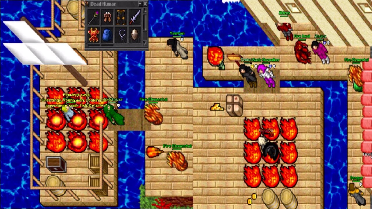 Old Tibia - Cormaya & Senja Trap Boat (Eternia 2005 7.4)