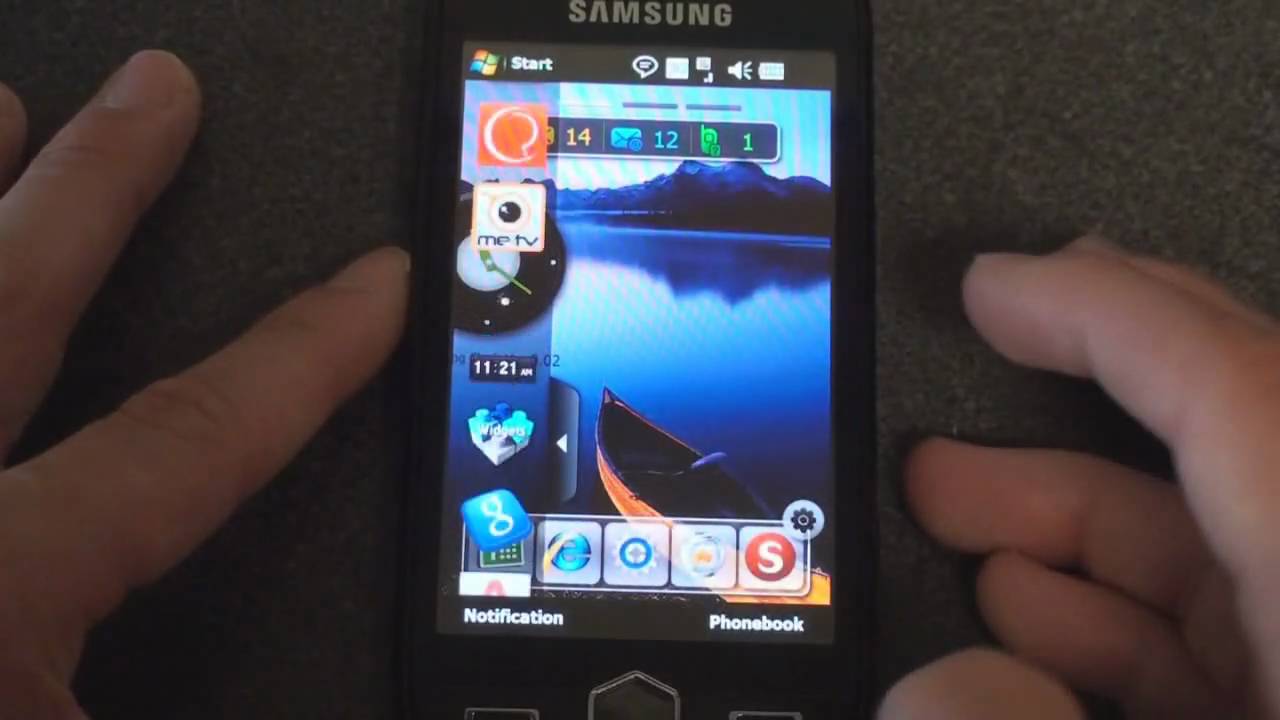 Samsung Omnia II i8000 New Widget Interface | Pocketnow
