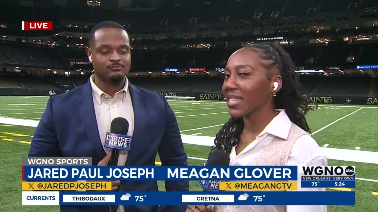 Meagan Glover New Orleans Saints 2025 Season Reporting Reel