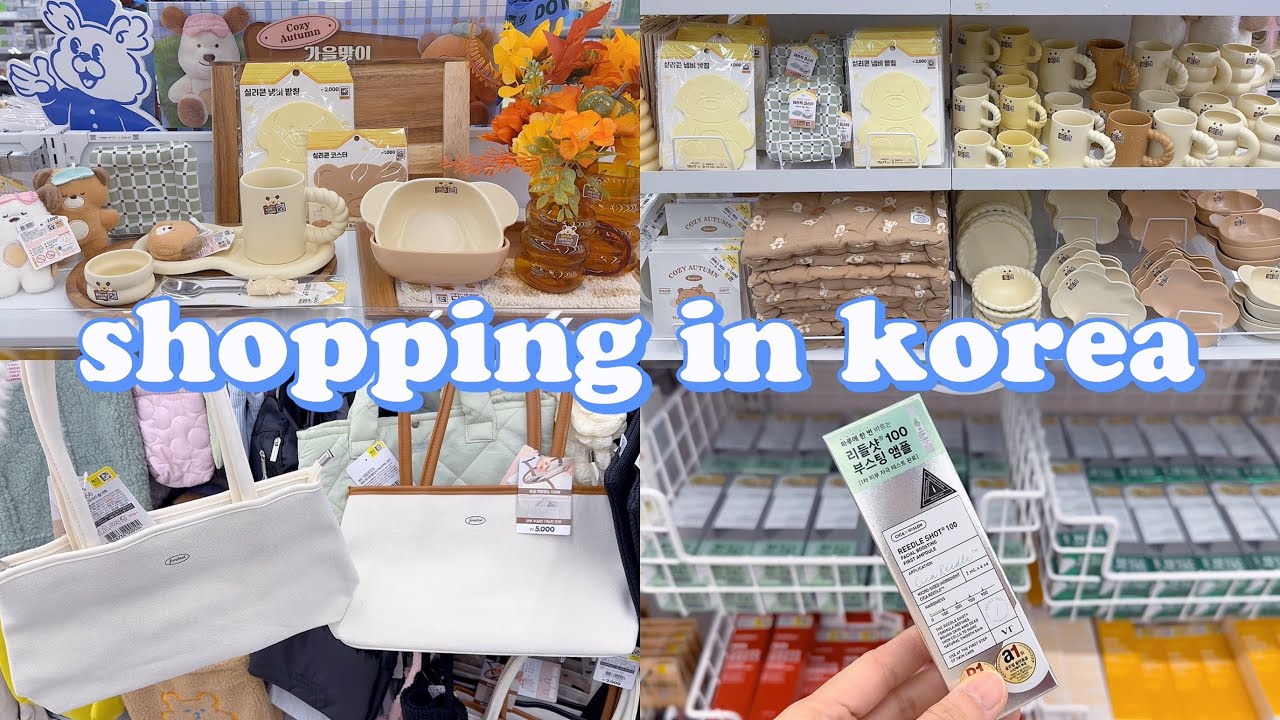 shopping in korea vlog 🇰🇷 daiso stationery haul 💛 cute finds, best seller  & more