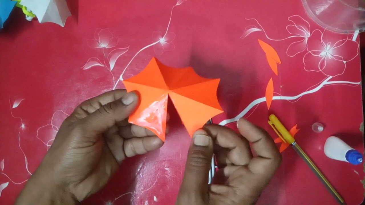 How to make an paper umbrella☂️☂️☂️