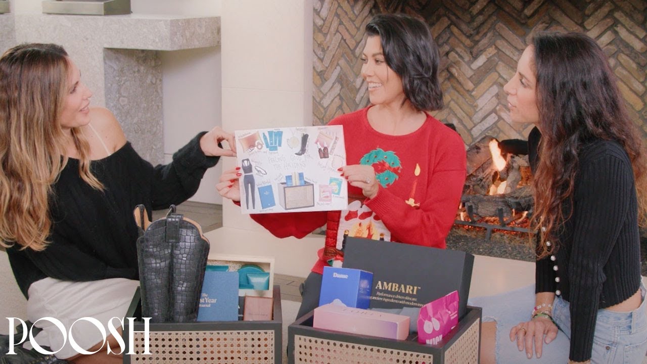 Kourtney Kardashian Unboxes Poosh's Feeling Good for the Holidays Mailer | Poosh