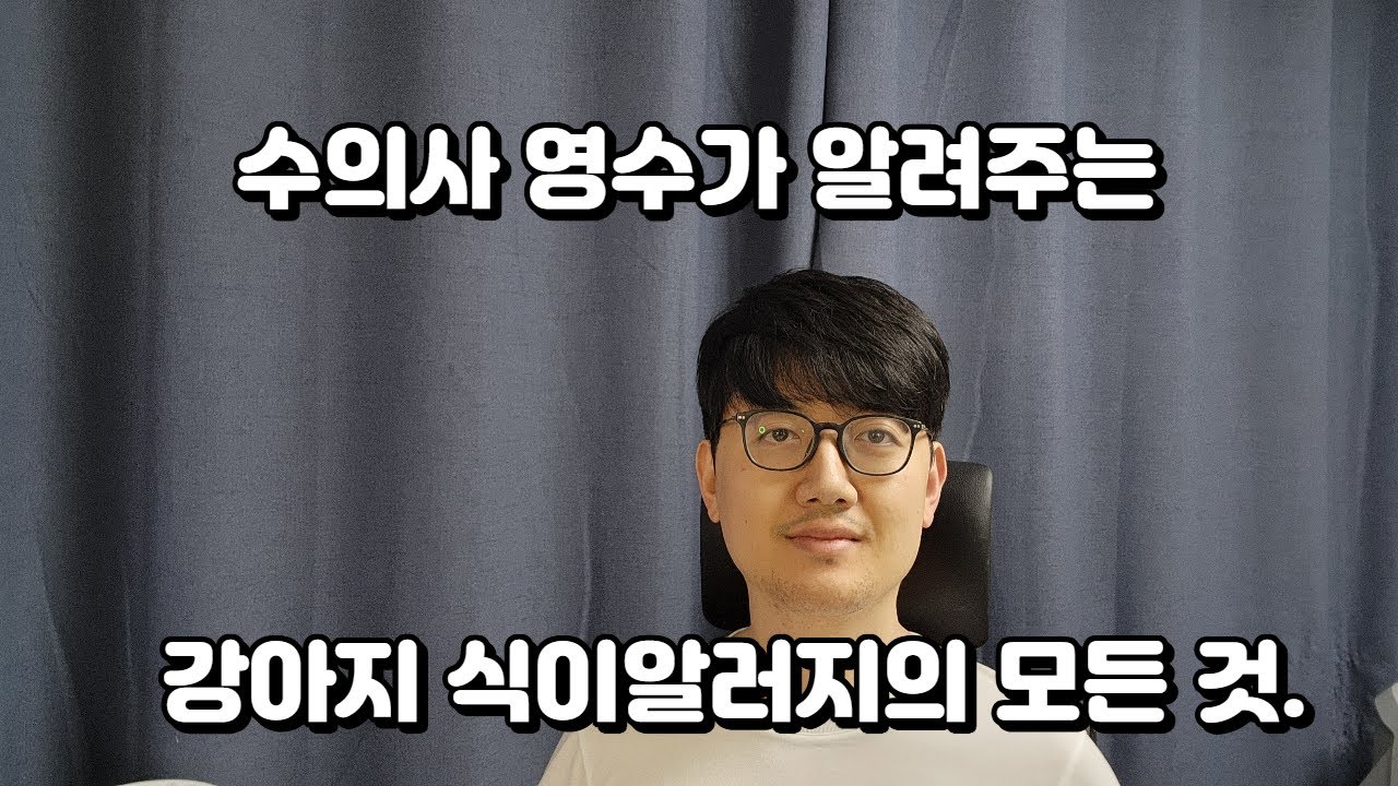 수의사 영수가 알려주는 강아지 식이알러지의 모든 것