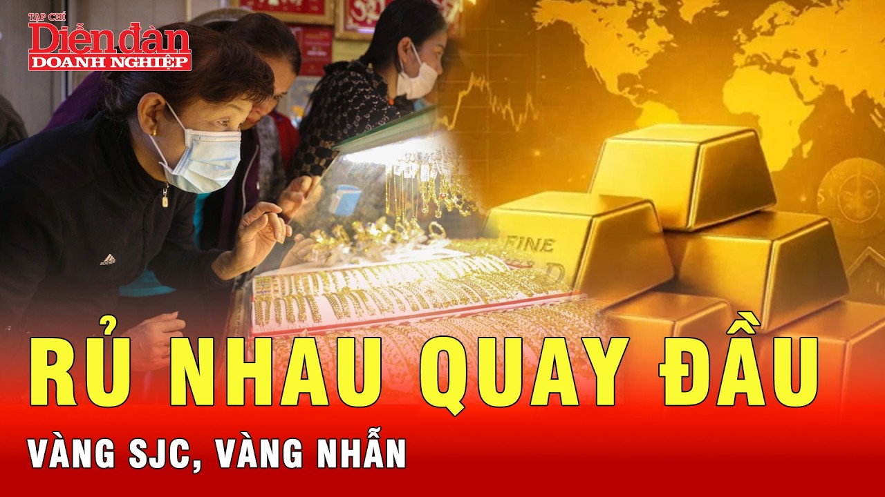 C&uacute; quay đầu gọi t&ecirc;n v&agrave;ng SJC, v&agrave;ng nhẫn | Tin tức 24h