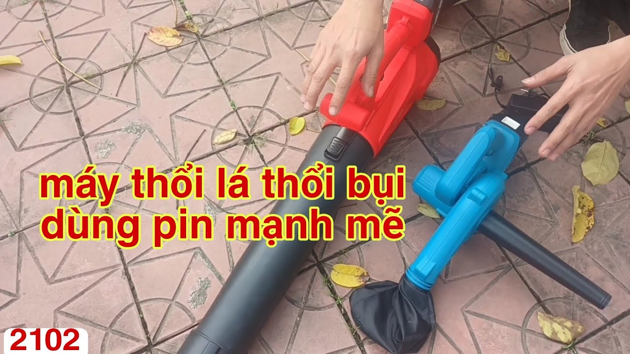 máy thổi lá - máy thổi lá cây chạy pin - máy thổi bụi mini