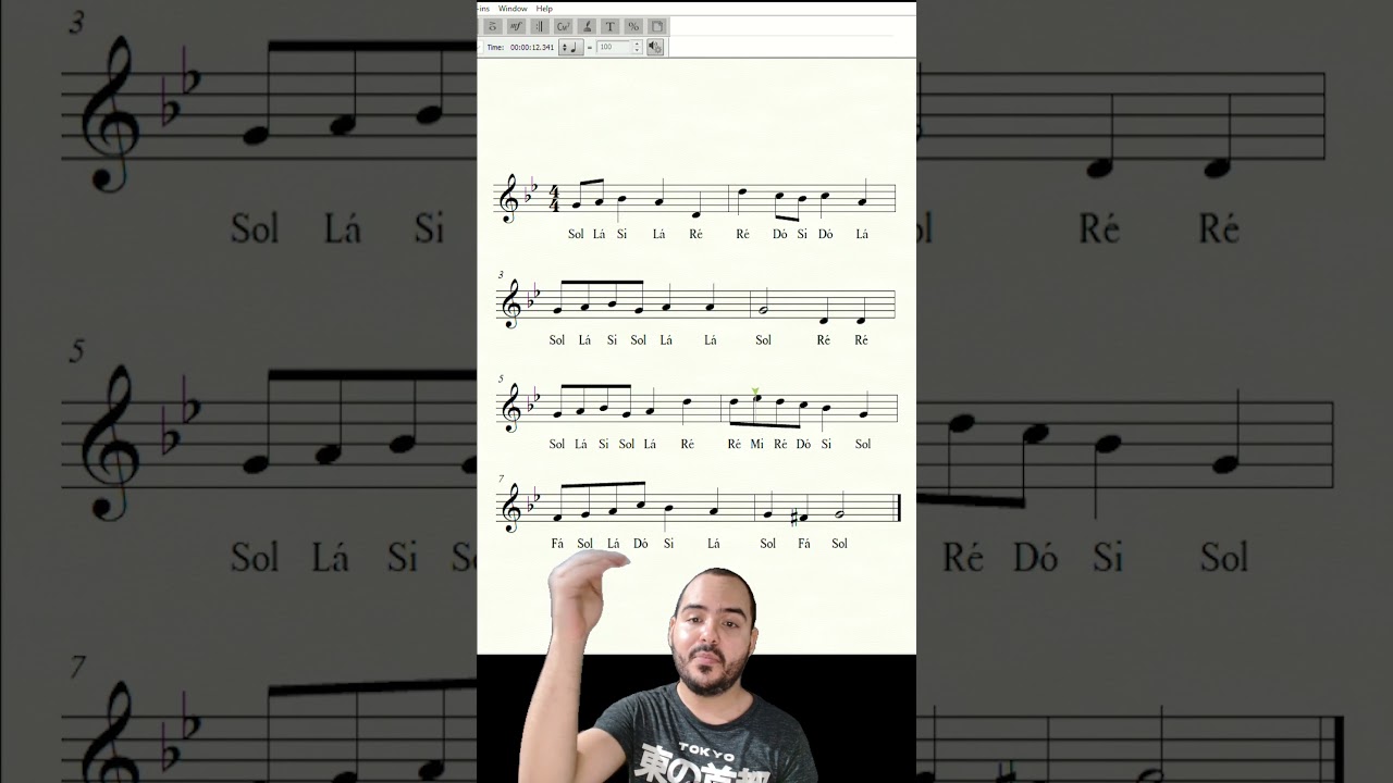 Treino de afina&ccedil;&atilde;o vocal: Solfejo em Sol menor