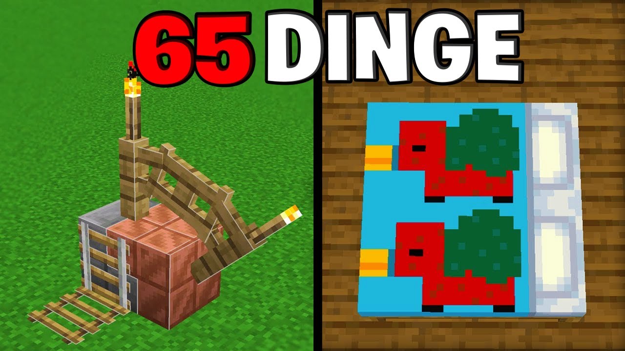 65 DINGE in MINECRAFT die du wirklich BAUEN kannst!