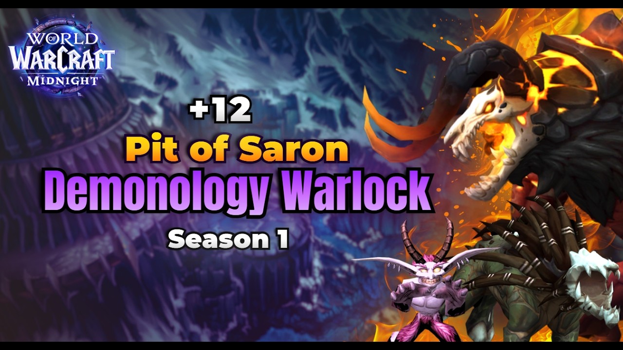 This Diabolist Build IS INSANE! (+12 Pit of Saron) | Demonology Warlock | Midnight Season 1 Mythic+
