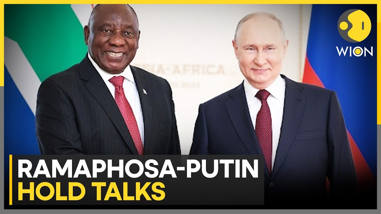 S Africa Prez, Russian Counterpart Putin Discuss Return of South Africans Fighting for Russia | WION
