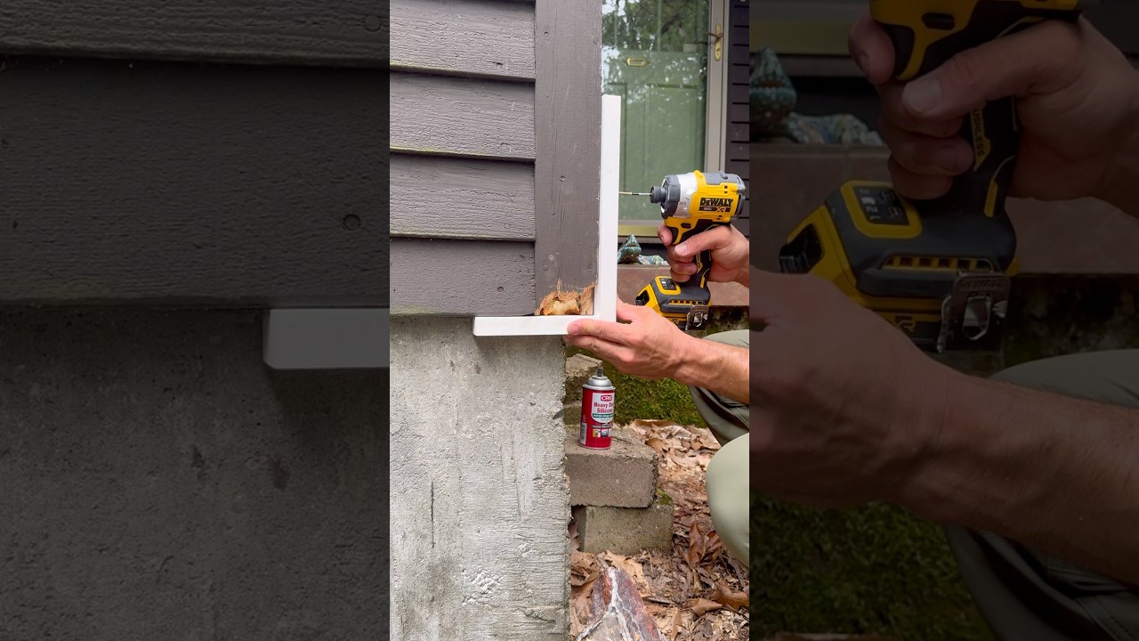 Easy way to fix rotten trim boards. #remodel #construction #contractor #diy #carpenter