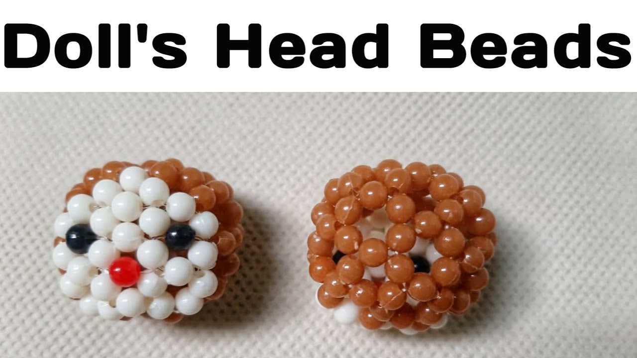 Tutorial Membuat Gantungan Kunci Manik Kepala Boneka/DIY/ How to Make Keychain Doll's Head Beads