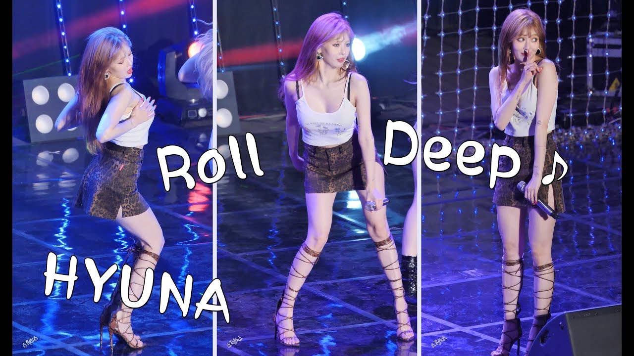 [4K] 190514 HYUNA (현아) - 잘나가서 그래 (Roll Deep) 직캠 (FANCAM) @한국외대글로벌캠퍼스 축제 by SPHiNX