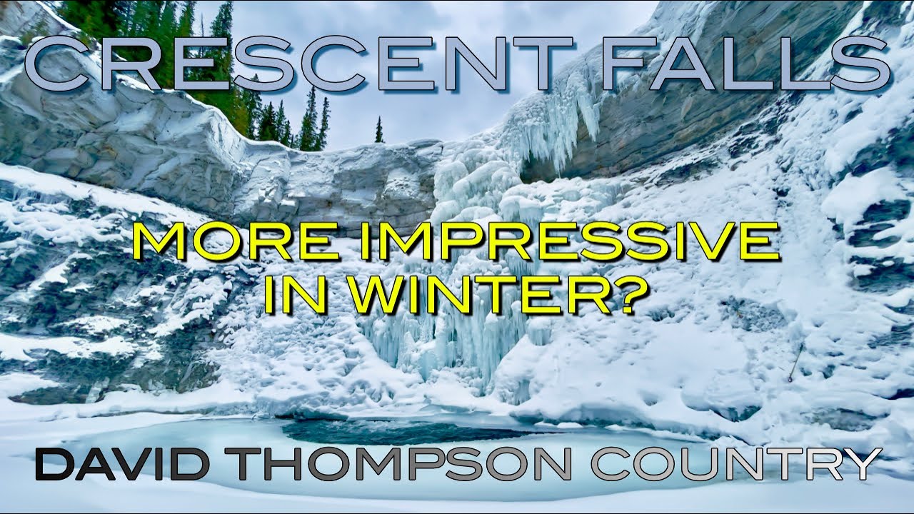 Is Crescent Falls more impressive in the winter? | David Thompson Country, Alberta, Canada