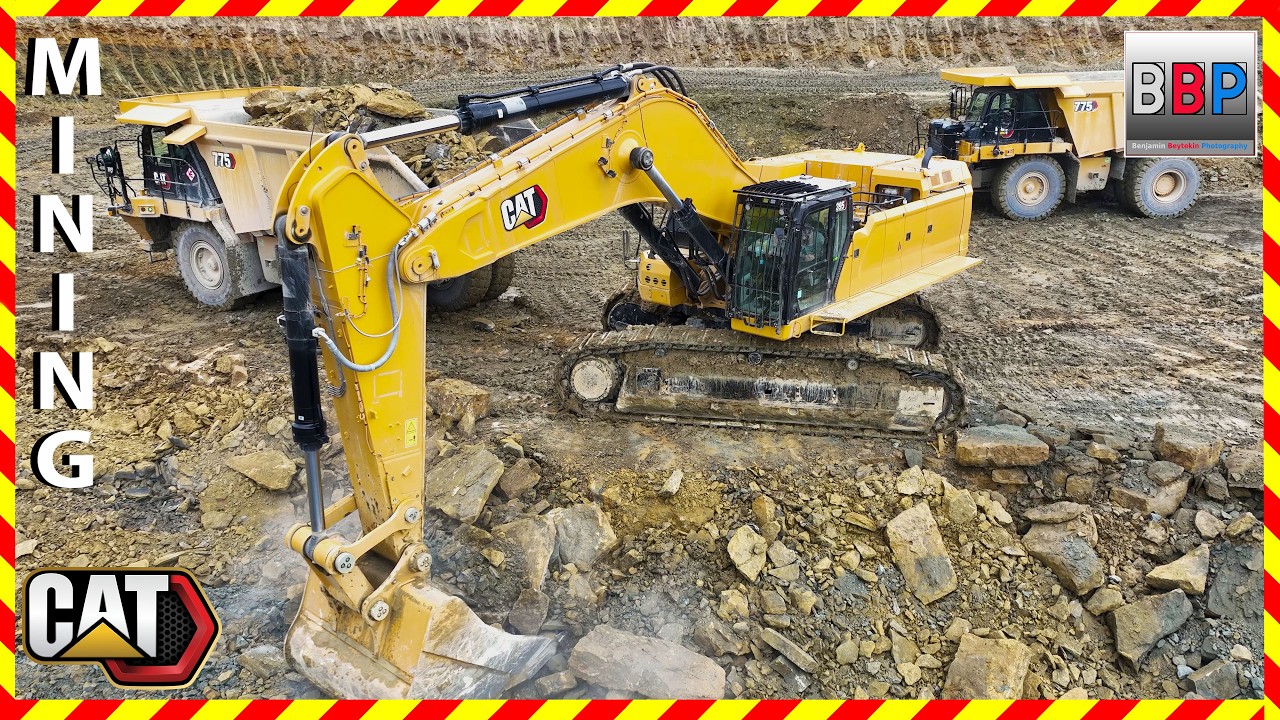 ❗️🆕❗️ CATERPILLAR 395, 2x 775G, 2x 745 - Abraum im Steinbruch, Germany, 2026.  Teil 3  #mining