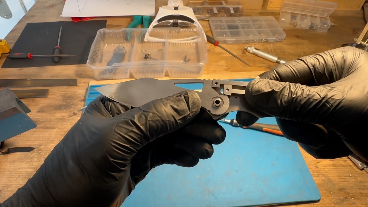 Making a RailLock Folding Knife: Blade and Lock Up