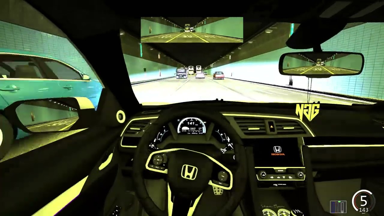 Assetto Corsa Honda Civic FC5 | Roma X Yakın Temas