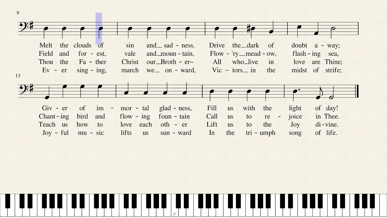 Joyful, Joyful We Adore Thee(Bass)