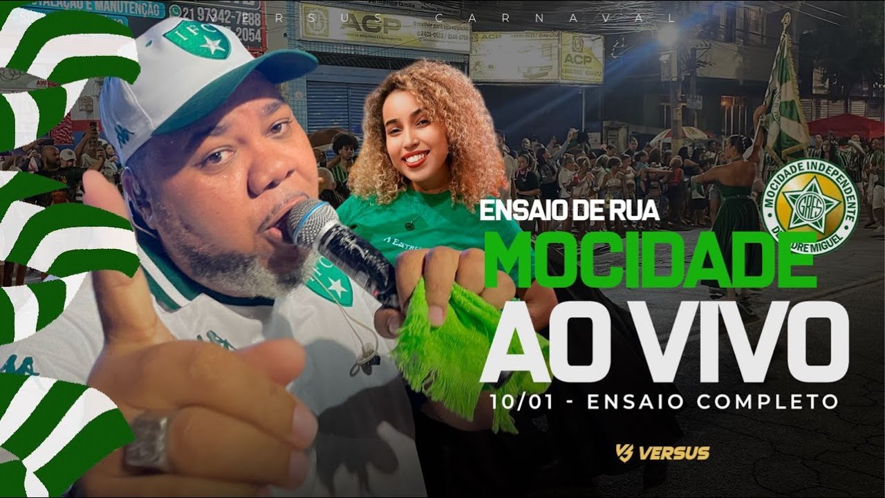 MOCIDADE 2026 AO VIVO - PRIMEIRO ENSAIO DE RUA DO ANO COMPLETO
