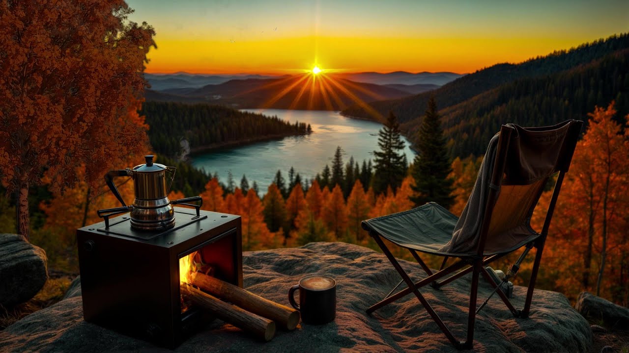 Day 11: Morning Coffee in the Mountains – Embrace the Tranquility of the Wild☕️🔥🌄