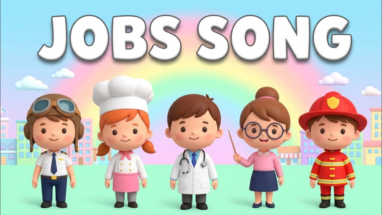 Community Helpers Song 👮‍♀️ | People at Work | Toonian Cartoons | #Toonian #ToonianCartoons