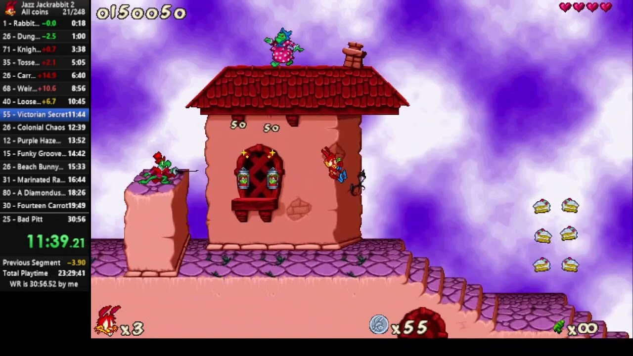 Jazz Jackrabbit 2 All coins speedrun in 30:47(former WR)