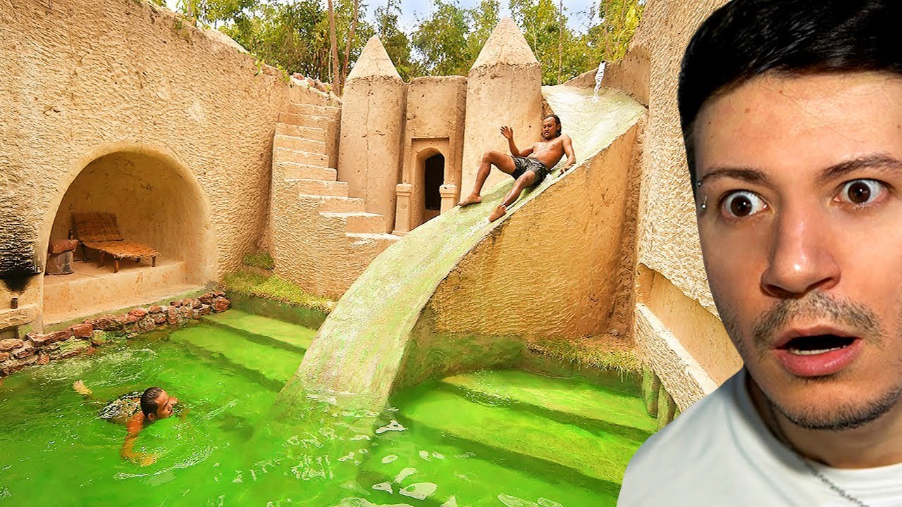 COSTRUISCONO UNA VILLA ASSURDA CON LA TERRA *senza parole*