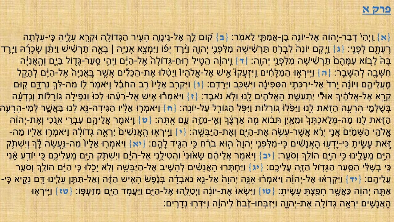 מפטיר יונה | הפטרת מנחה לכיפור | נוסח יהודי מרוקו | מפי ר' שמואל דנינו