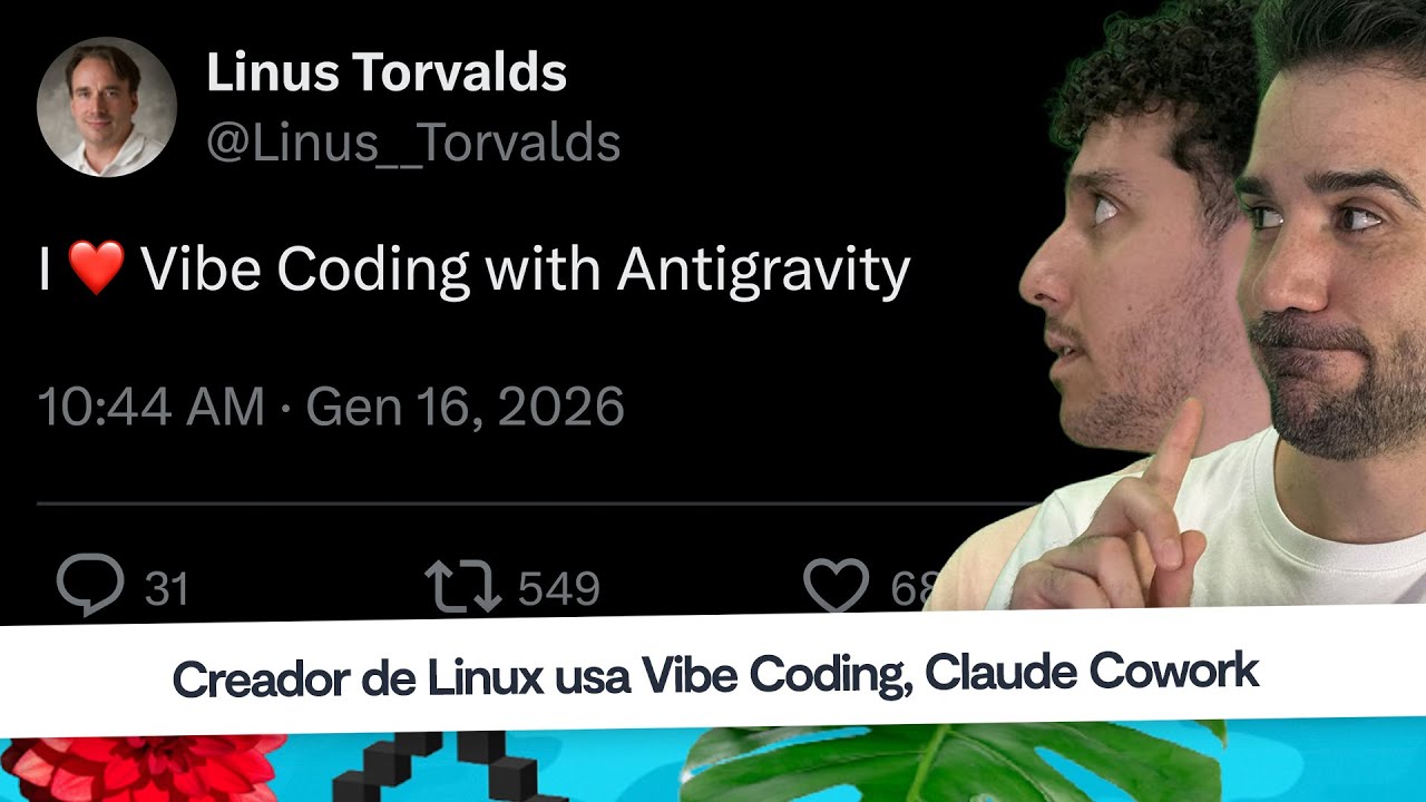 Noticias programación: Linus Torvalds ❤️ Vibe Coding, Nuevo protocolo UCP, Claude Cowork #CaféCodely