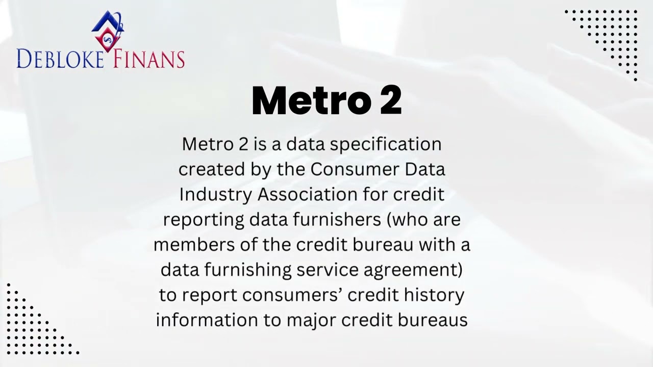 Credit Definitions   Metro 2