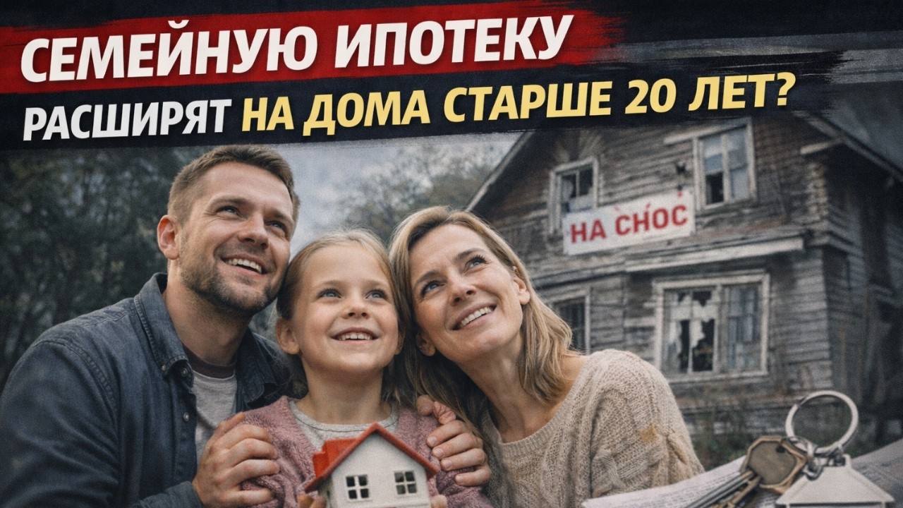 Семейную Ипотеку Могут Расширить На Дома Старше 20 лет.