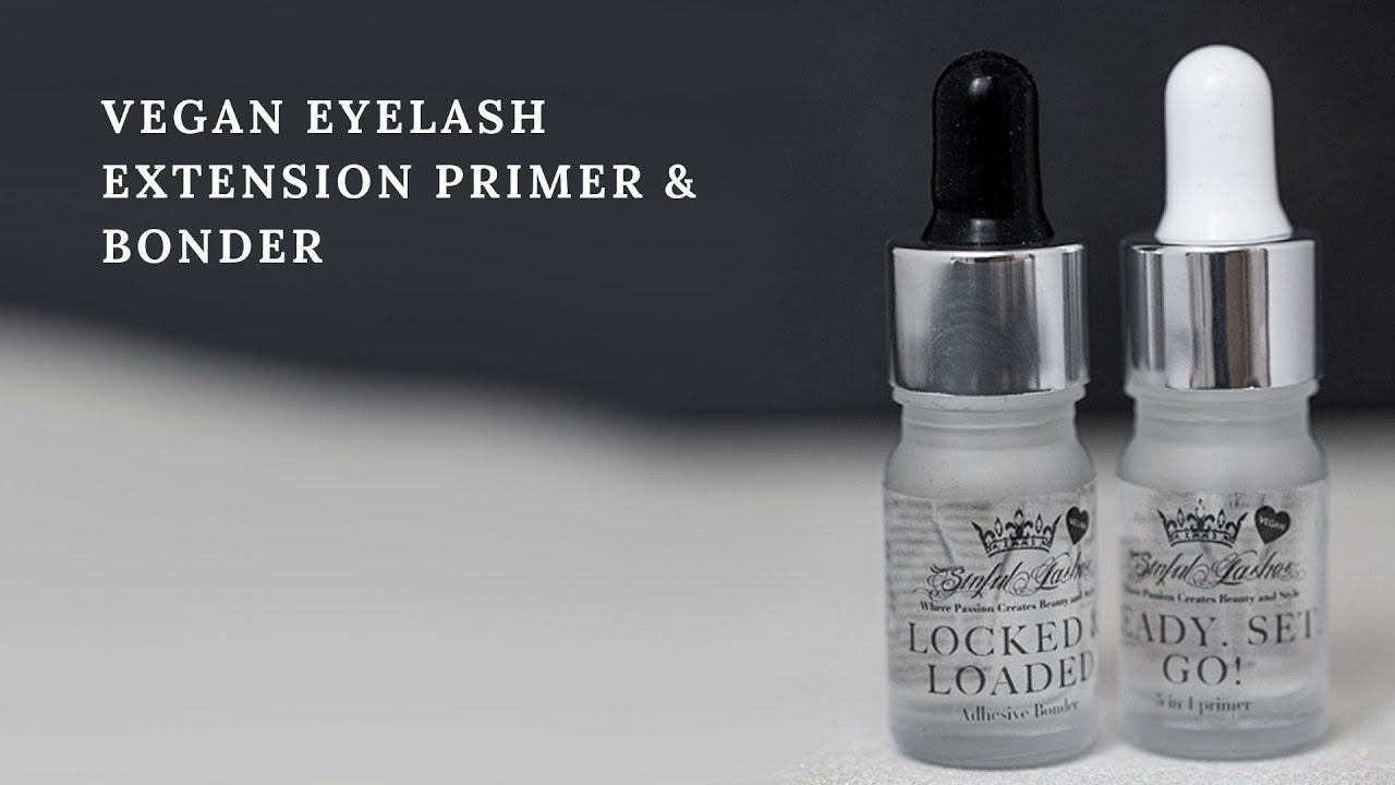 Sinful Lashes Vegan Eyelash Extension Bonder and  Primer Tutorial