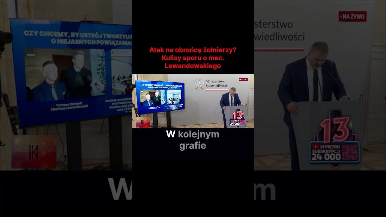 Atak na obrońcę żołnierzy? Kulisy sporu o mec. Lewandowskiego