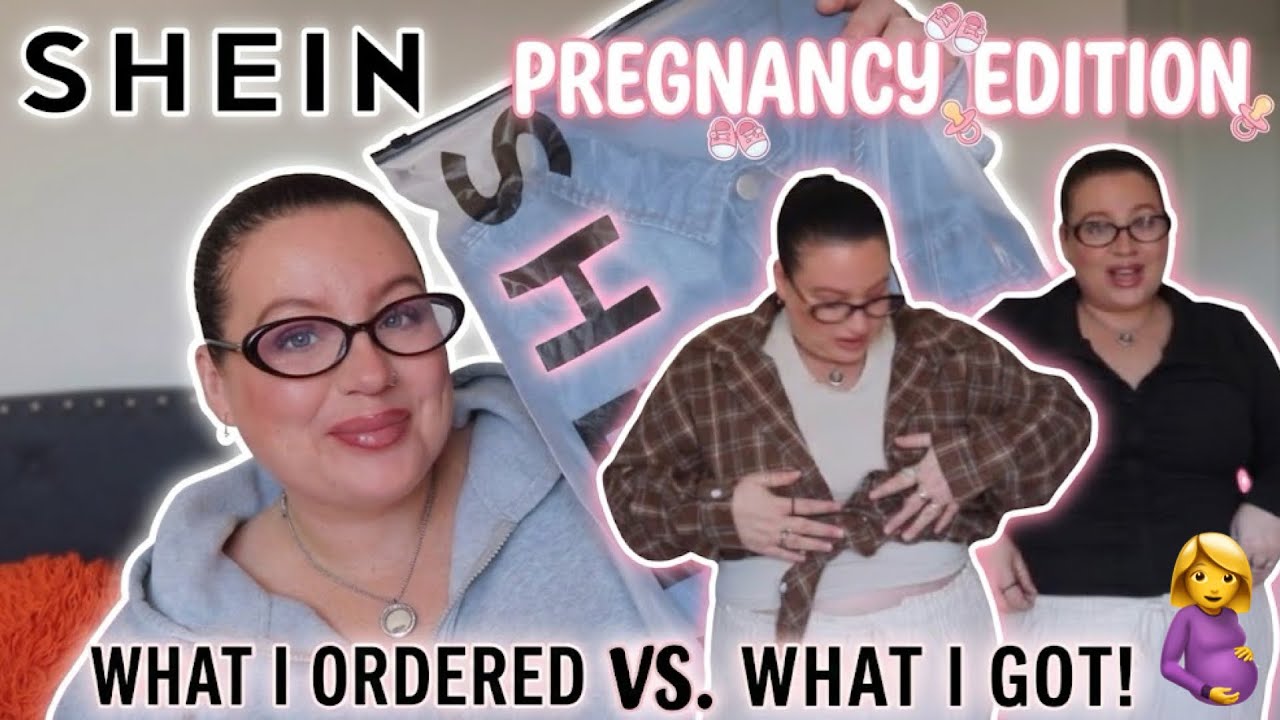On the website VS on me – SHEIN Pregnancy Edition!