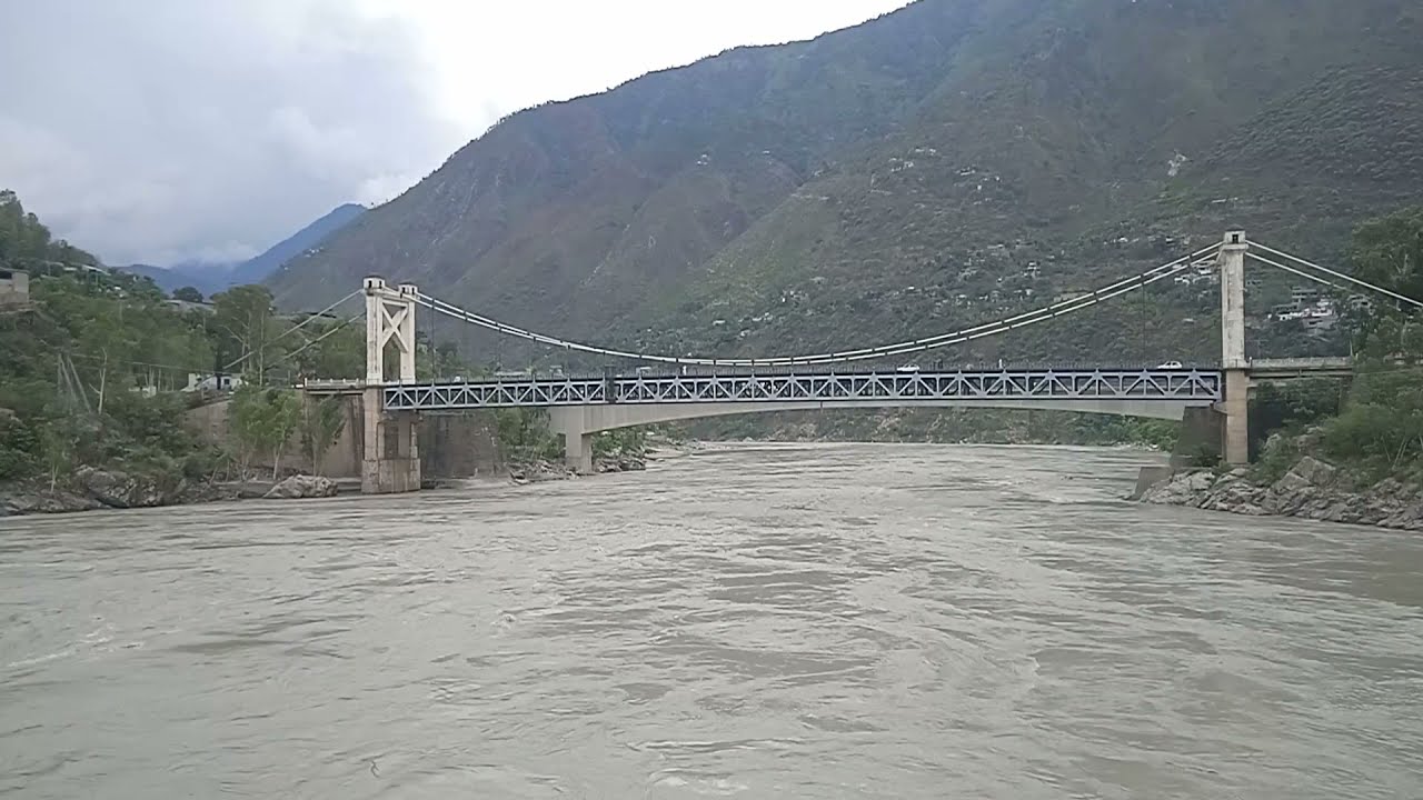 Indus River at thakot | thakot bridge #indusriver #timelapse