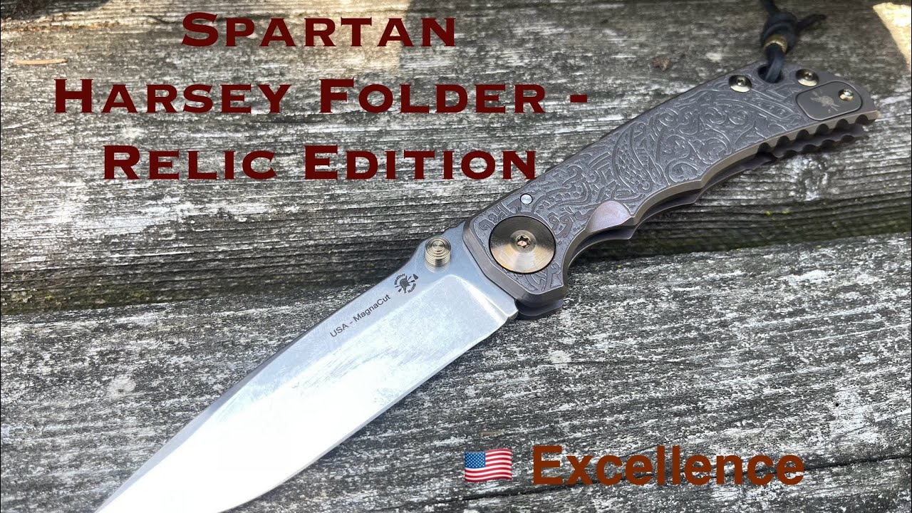 Spartan Blades SHF Harsey Relic Magnacut folder - American Made Knife Excellence