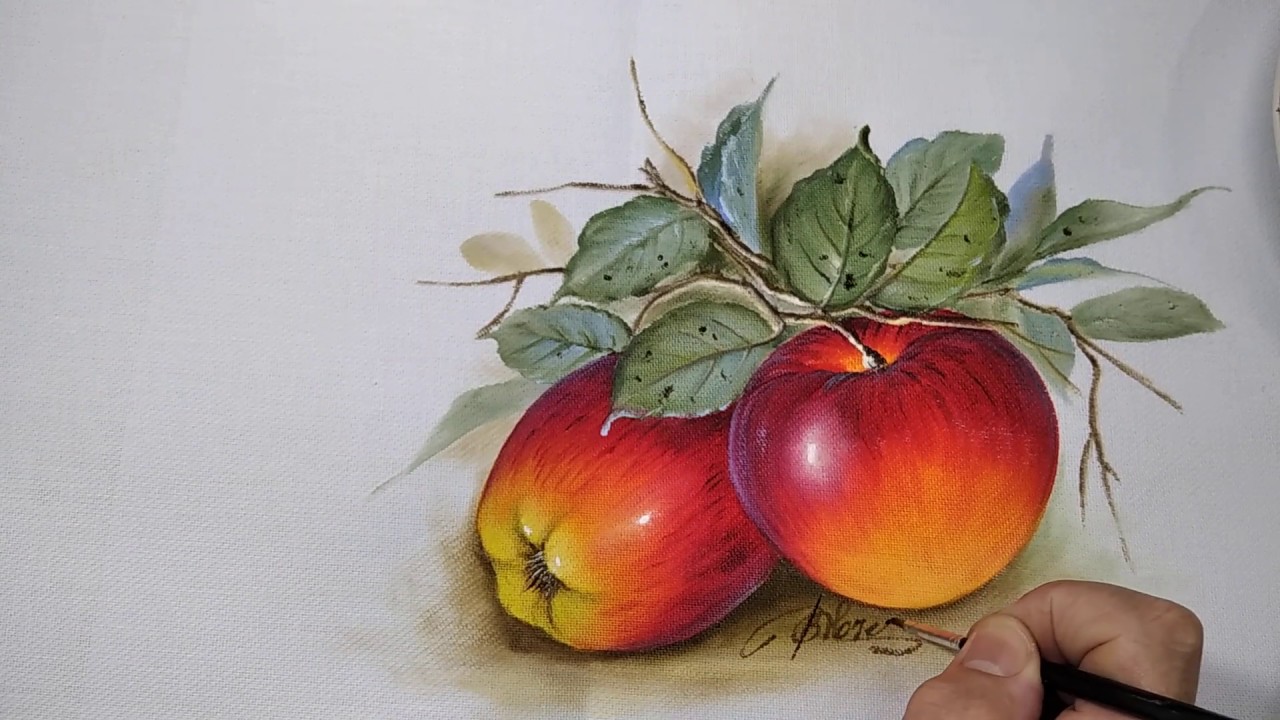 #BiaMoreira - Pintando maçãs - Parte3